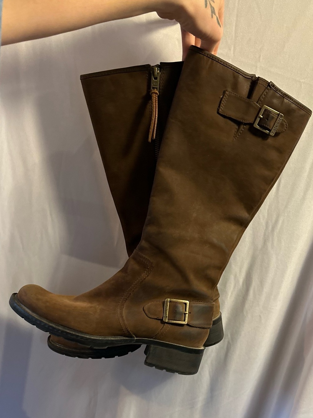 TIMBERLAND Brown Leather Riding Boots (Women’s 8.5)